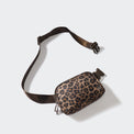 Pander 1L double zipper water-repellent nylon belt bag in Leopard Multi, product view 5
