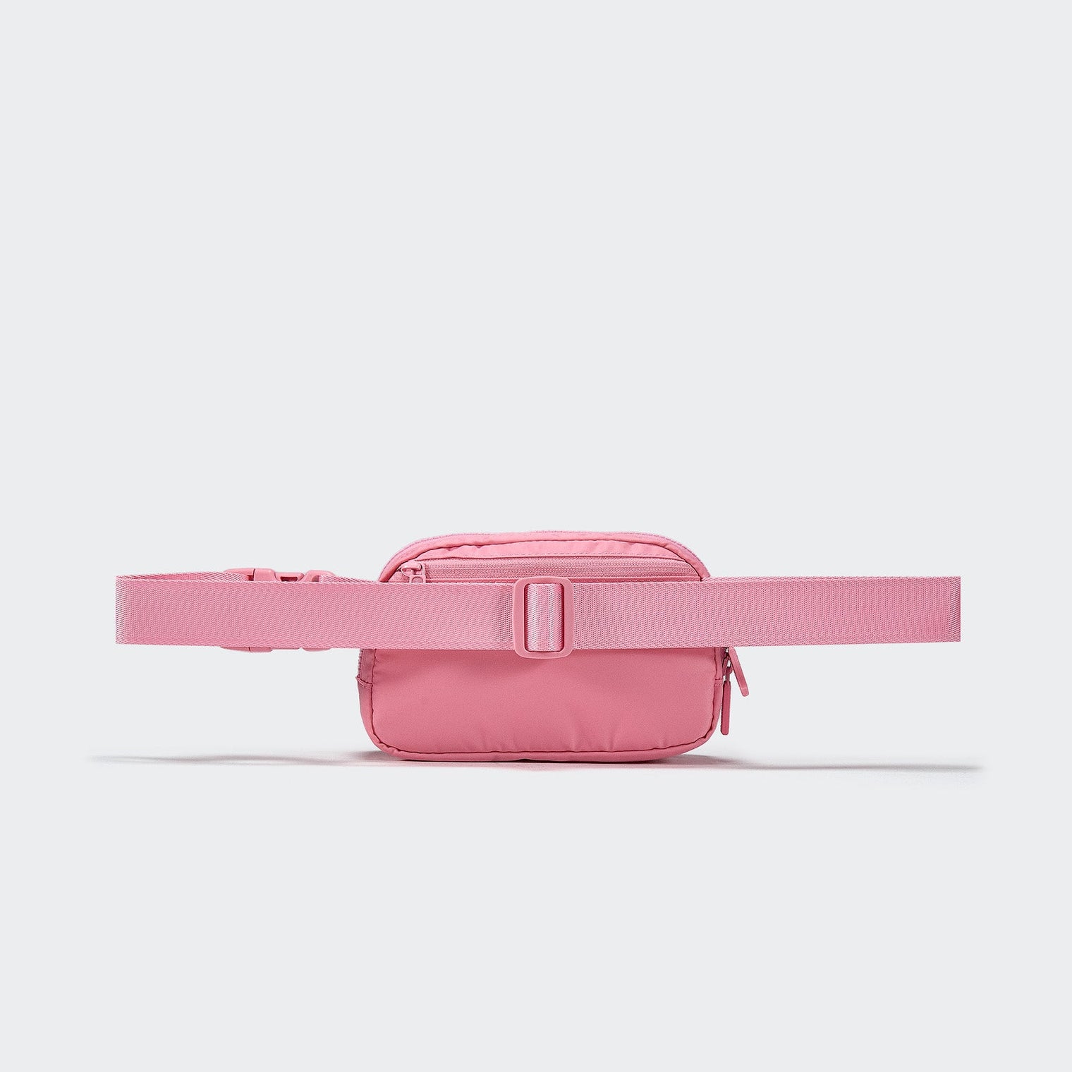 Pander 1L double zipper water-repellent nylon belt bag in Light Pink, product view 3