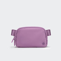 Pander 1L double zipper water-repellent nylon belt bag in Light Purple, product view 1