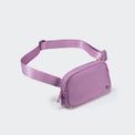 Pander 1L double zipper water-repellent nylon belt bag in Light Purple, product view 2