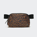 Pander 1L double zipper water-repellent nylon belt bag in Midnight Leopard, product view 1