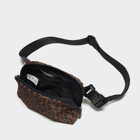 Pander 1L double zipper water-repellent nylon belt bag in Midnight Leopard, product view 6