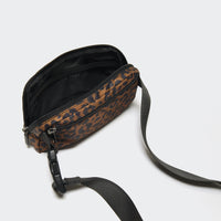 Pander 1L double zipper water-repellent nylon belt bag in Midnight Leopard, product view 7