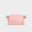 Pander 1L double zipper water-repellent nylon belt bag in Mono Pink, product view 1