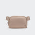 Pander 1L double zipper water-repellent nylon belt bag in Raw Linen Beige, product view 1