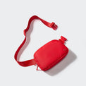 Pander 1L double zipper water-repellent nylon belt bag in Red, product view 5