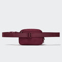 Pander 1L double zipper water-repellent nylon belt bag in Red Merlot, product view 3