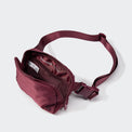 Pander 1L double zipper water-repellent nylon belt bag in Red Merlot, product view 6