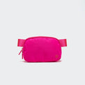 Pander 1L double zipper water-repellent nylon belt bag in Sonic Pink, product view 1