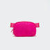 Pander 1L double zipper water-repellent nylon belt bag in Sonic Pink, product view 1