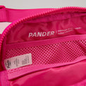 Pander 1L double zipper water-repellent nylon belt bag in Sonic Pink, product view 8