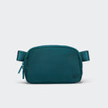 Pander 1L double zipper water-repellent nylon belt bag in Teal Blue, product view 1