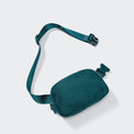 Pander 1L double zipper water-repellent nylon belt bag in Teal Blue, product view 5