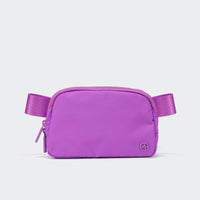 Pander 1L double zipper water-repellent nylon belt bag in Violet, product view 1