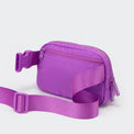 Pander 1L double zipper water-repellent nylon belt bag in Violet, product view 4