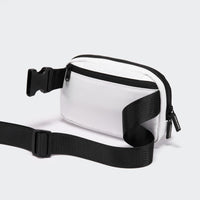 Pander 1L double zipper water-repellent nylon belt bag in White, product view 4