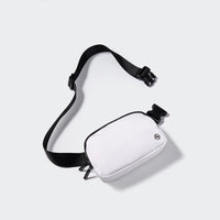 Pander 1L double zipper water-repellent nylon belt bag in White, product view 5