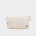 Pander 1L double zipper water-repellent nylon belt bag in White Opal, product view 1