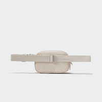 Pander 1L double zipper water-repellent nylon belt bag in White Opal, product view 3