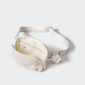 Pander 1L double zipper water-repellent nylon belt bag in White Opal, product view 6