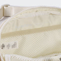 Pander 1L double zipper water-repellent nylon belt bag in White Opal, product view 7