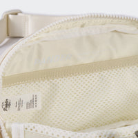 Pander 1L double zipper water-repellent nylon belt bag in White Opal, product view 7