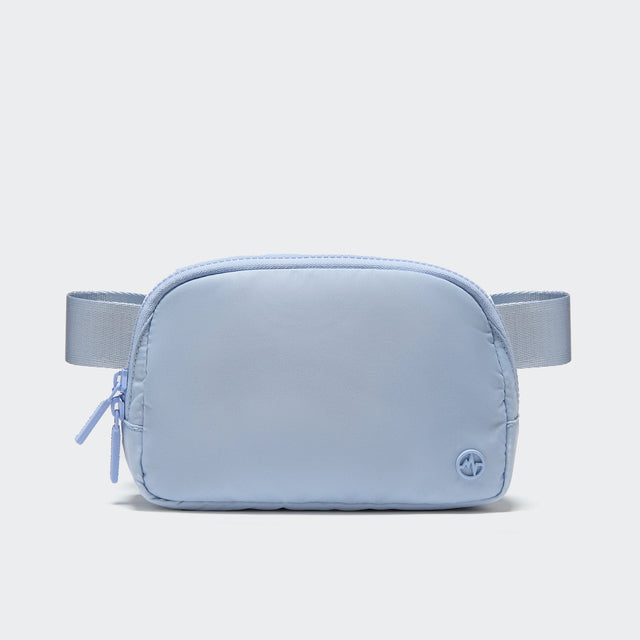 Pander 1L double zipper water-repellent nylon belt bag in Windmill Blue, product view 1