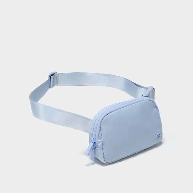Pander 1L double zipper water-repellent nylon belt bag in Windmill Blue, product view 2