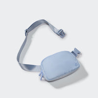Pander 1L double zipper water-repellent nylon belt bag in Windmill Blue, product view 5