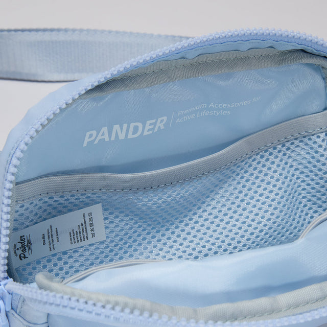 Pander 1L double zipper water-repellent nylon belt bag in Windmill Blue, product view 8