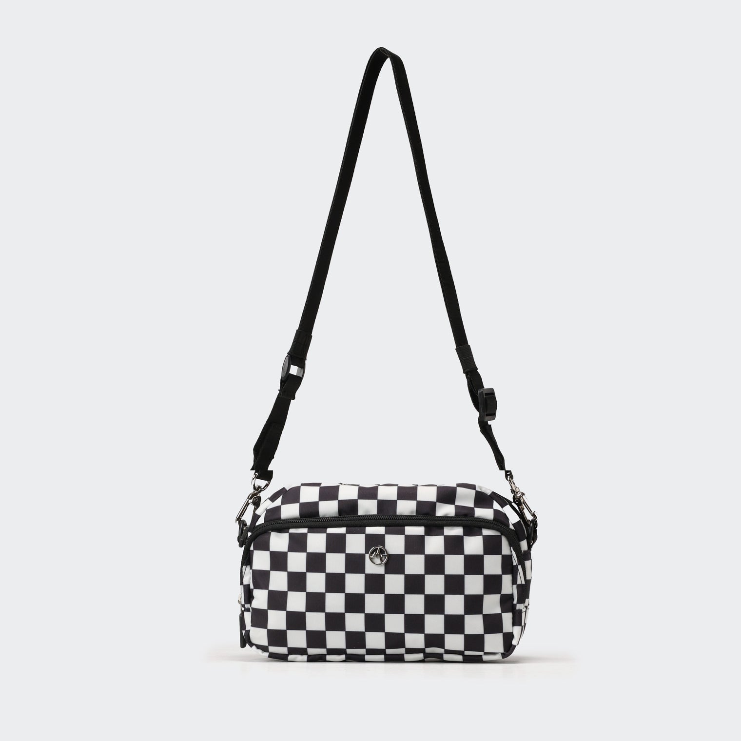 Pander Everyday Crossbody Sling Bag in Checkered Black - view 4