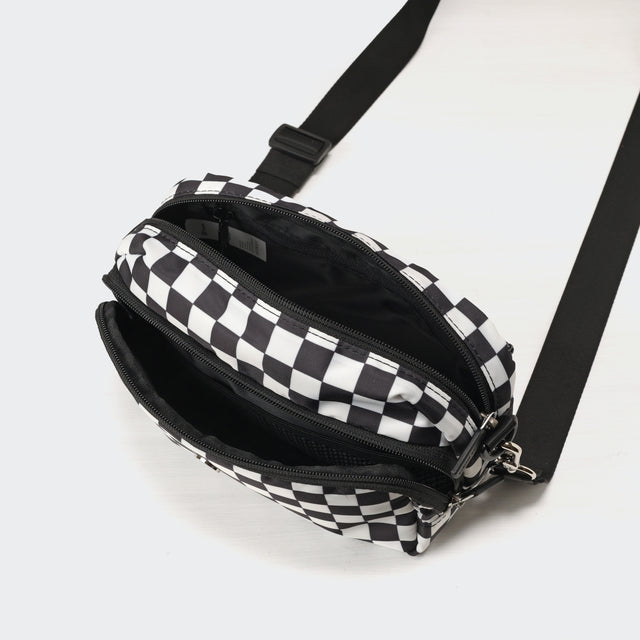 Pander Everyday Crossbody Sling Bag in Checkered Black - view 6