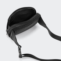 PANDER large crossbody waist pack in Black Onyx, adjustable strap view