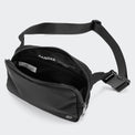 PANDER belt bag in Black Onyx, rear zip pocket and buckle detail