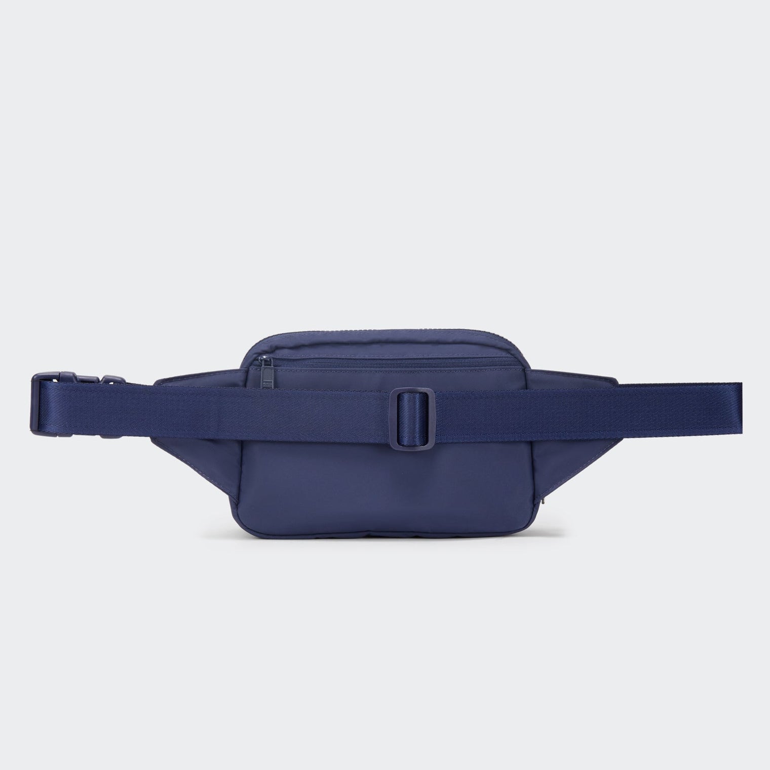 PANDER large crossbody waist pack in Blue Storm, adjustable strap view