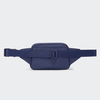 PANDER large crossbody waist pack in Blue Storm, adjustable strap view
