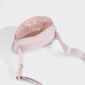 PANDER belt bag in Cloud Pink, rear zip pocket and buckle detail