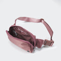 PANDER unisex 2L belt bag in Dune Pink, everyday travel view