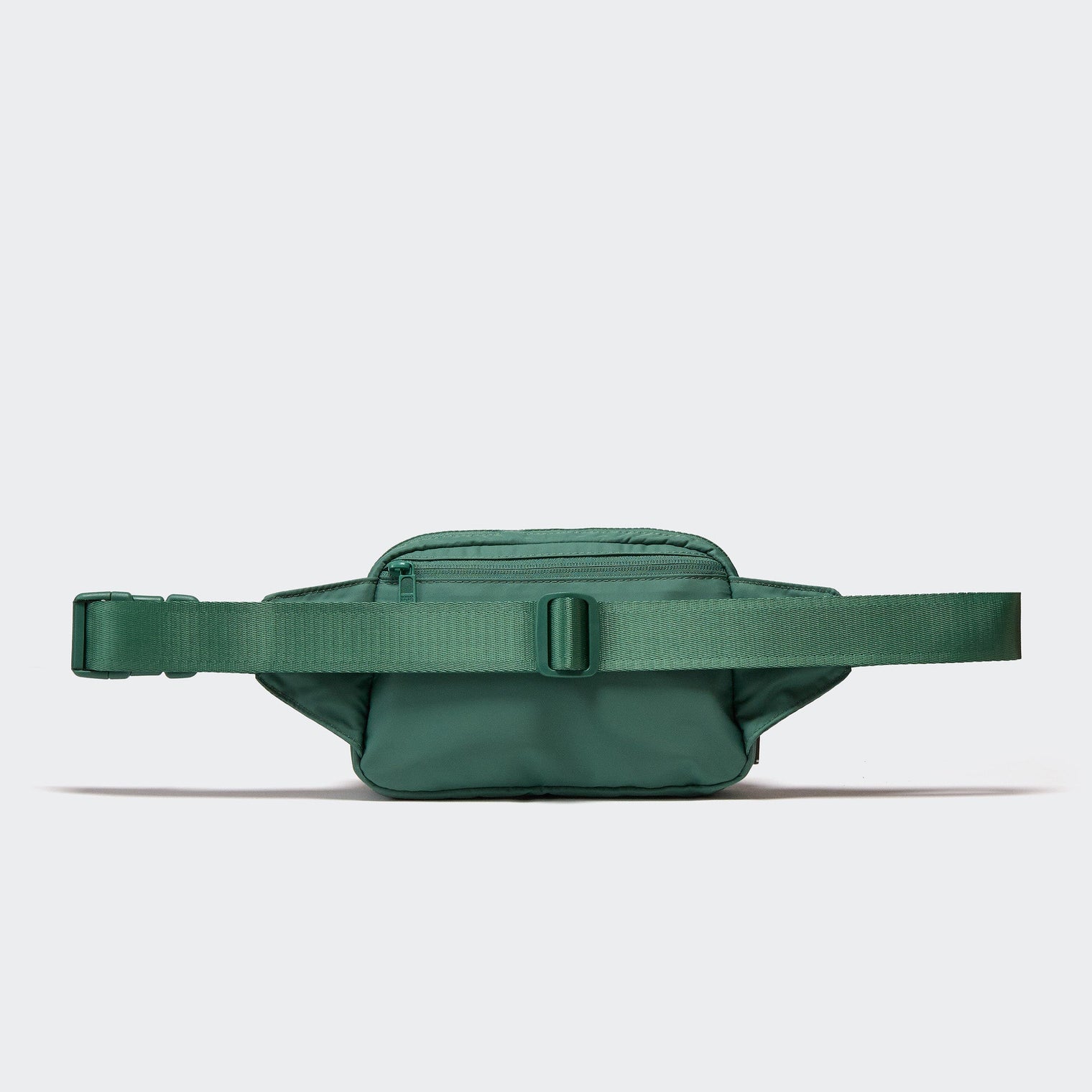PANDER large crossbody waist pack in Eucalyptus Green, adjustable strap view