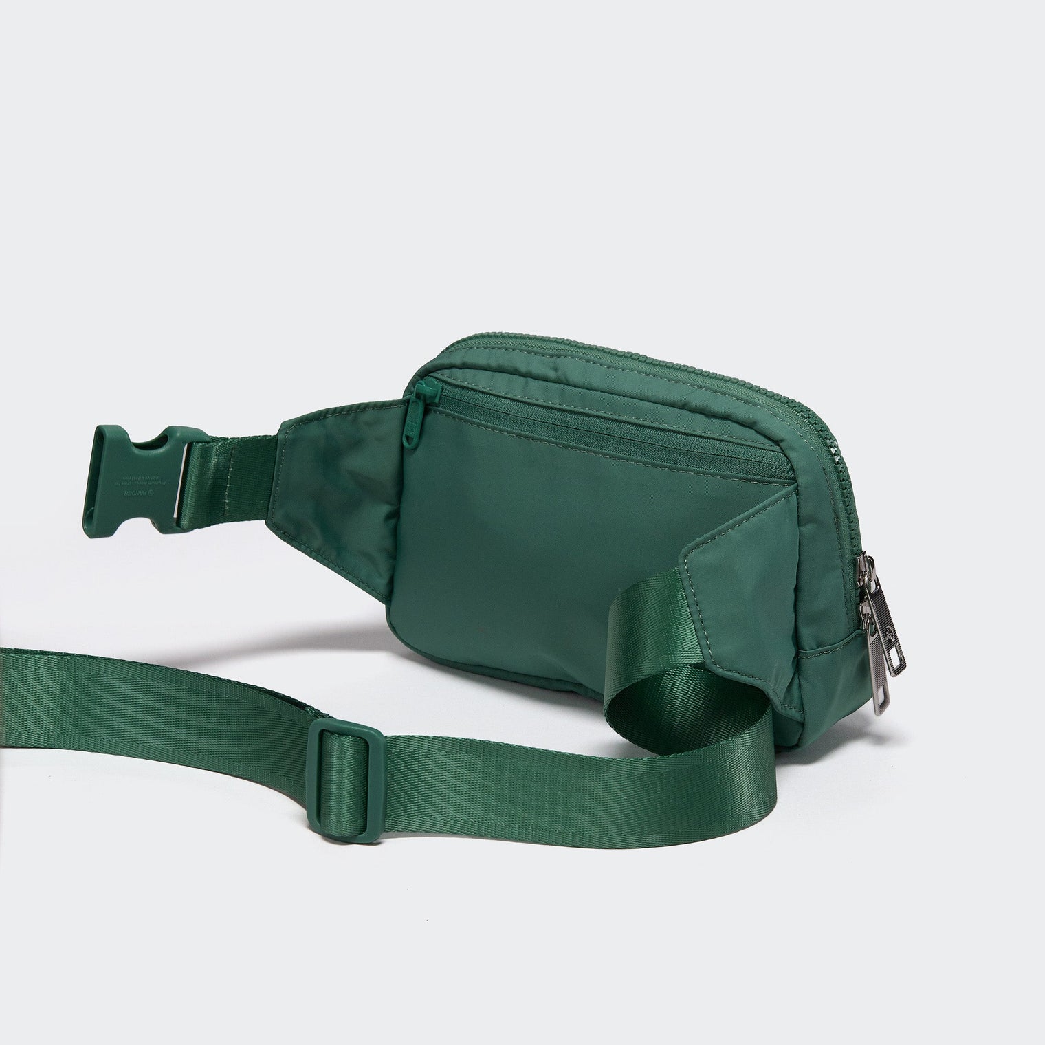 PANDER 2L fanny pack in Eucalyptus Green, interior organization detail