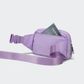 PANDER 2L fanny pack in Grape Purple, interior organization detail