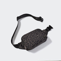 PANDER 2L fanny pack in Grey Leopard, interior organization detail