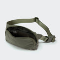PANDER unisex 2L belt bag in Grey Sage, everyday travel view