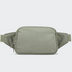 PANDER Everywhere Belt Bag Large 2L in Grey Sage, straight-on front view on #ECEDEF background