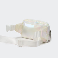 PANDER 2L fanny pack in Iridescent, interior organization detail