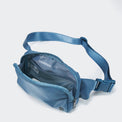 PANDER unisex 2L belt bag in Pale Turquoise, everyday travel view