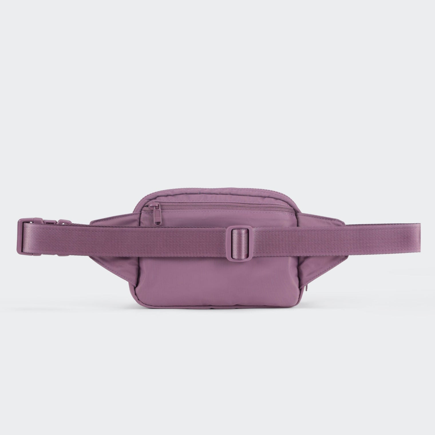 PANDER large crossbody waist pack in Purple Lavender, adjustable strap view