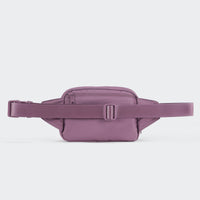 PANDER large crossbody waist pack in Purple Lavender, adjustable strap view