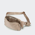 PANDER unisex 2L belt bag in Raw Linen, everyday travel view
