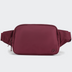 PANDER Everywhere Belt Bag Large 2L in Red Merlot, straight-on front view on #ECEDEF background